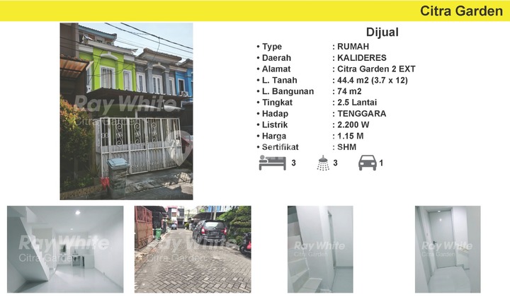 For Sale CHEAP Freehold Title Citra Garden 2 Ext West Jakarta 0073-CRSSUS