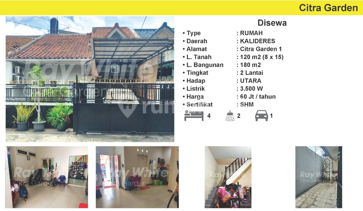 Disewakan Rumah Citra Garden 1, Bagus Citra Garden, JakBar 0001-DAD 1