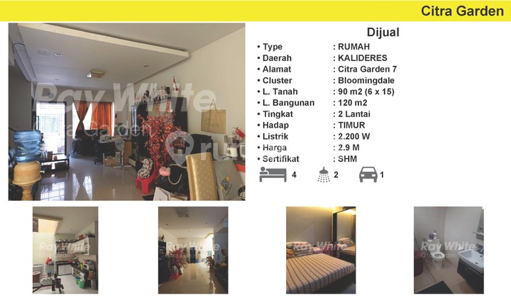 Dijual Rumah MURAH Citra Garden 7, Jakarta Barat 0061-HOS