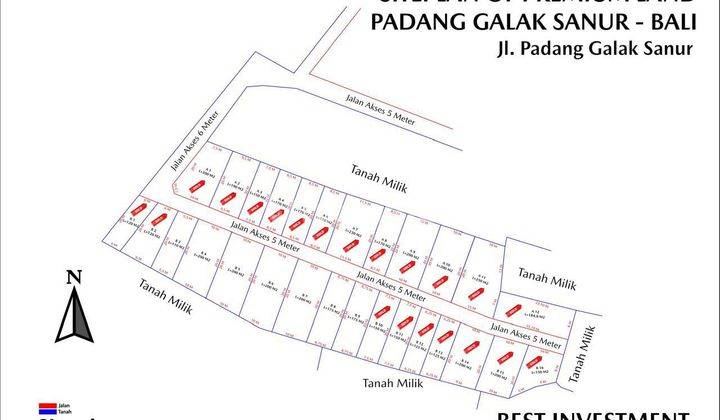 Jual Tanah Kavling Padang Galak Sanur 1