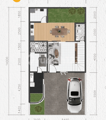 Rumah Mewah Tipe Madeira di The Hamlet Sukolilo – 2 Lantai dengan Desain Elegan dan Luas 2