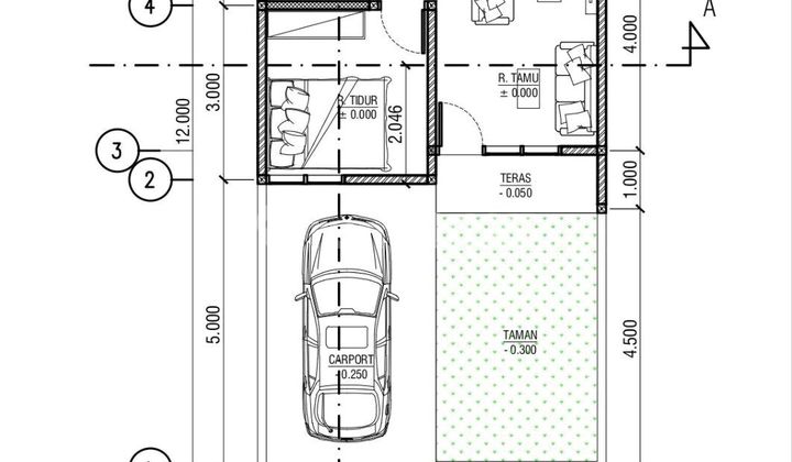 Rumah 1 Lantai Type Anggrek 36/72 2