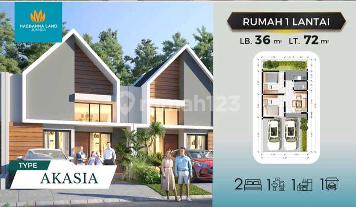 Hasbanna Land Juanda House 355 Million Free Fees 2