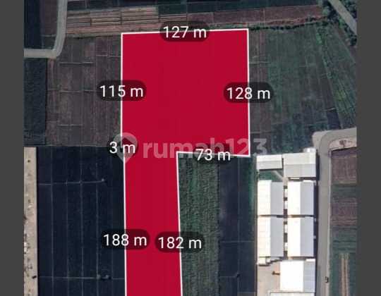 Jual Lahan Industri Jetis Mojokerto 2,5 Hektar Bentuk Letter L