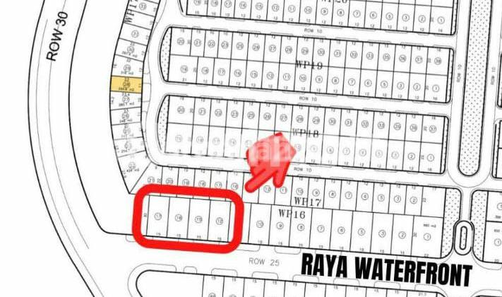 Dijual Kavling 4 Jejer Raya Waterfront Citraland