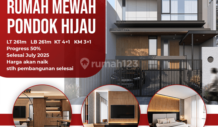 Rumah Pondok Hijau 2 Lantai Bandung Suasana Asri Adem Sejuk 1