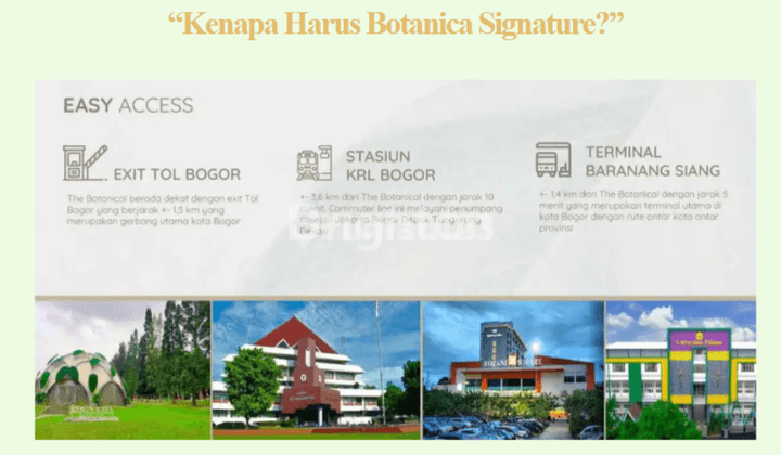 RUMAH BOTANICA SIGNATURE PAJAJARAN  TYPE ARECA BPGOR JAWA BARAT 2