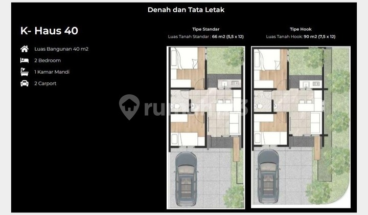 Rumah Model Korea di Bogor dekat akses pintu tol 2