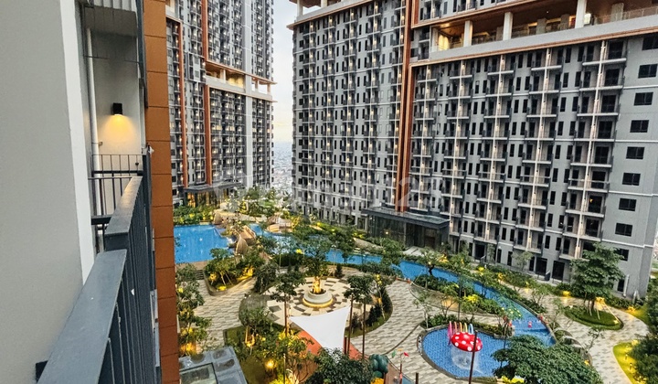 Siap Huni Studio Apt Pakuwon LT 7 Balkon Apartemen Furnished 2