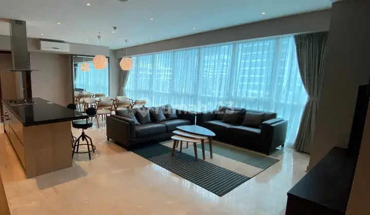 ruang tamu disewakan apartemen sky garden 3
