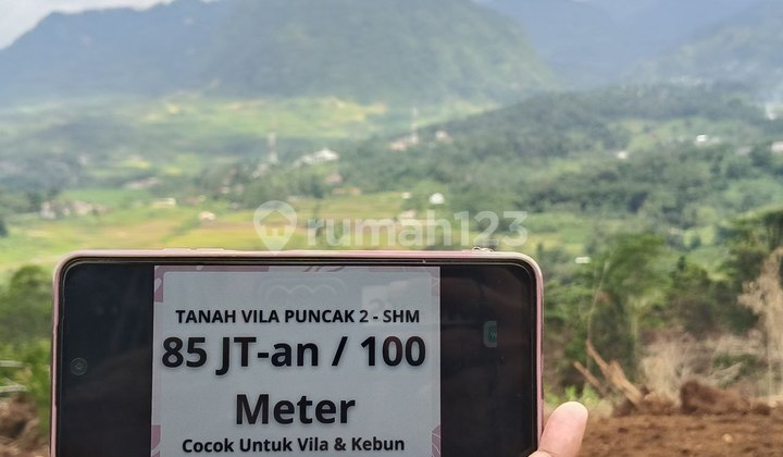 Sell SHM Land Plot in Puncak 2 Bogor Area