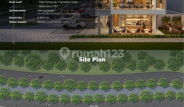 Dijual Ruko Baru, Investasi Pasti Cuan! Ruko 3 Lantai Cova Square Harapan Indah, Bekasi