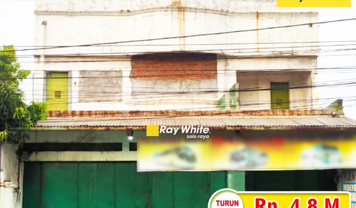 Dijual Ruko Luas 3 Lantai Strategis di Jl. Veteran, Solo Dijual Ruko Luas 3 Lantai Strategis di Jl. Veteran, Solo