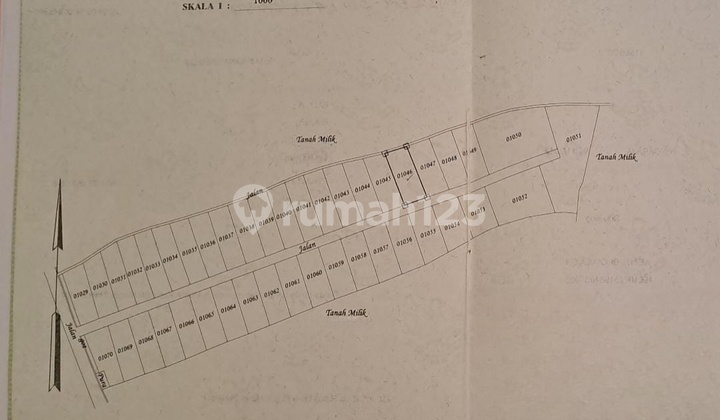 250 M2 Beach View Land Plot in Lovina & Mount Batukaru - Wanagiri Tourism Area Buleleng, Only 150 Meters From Cinta Waterfall.