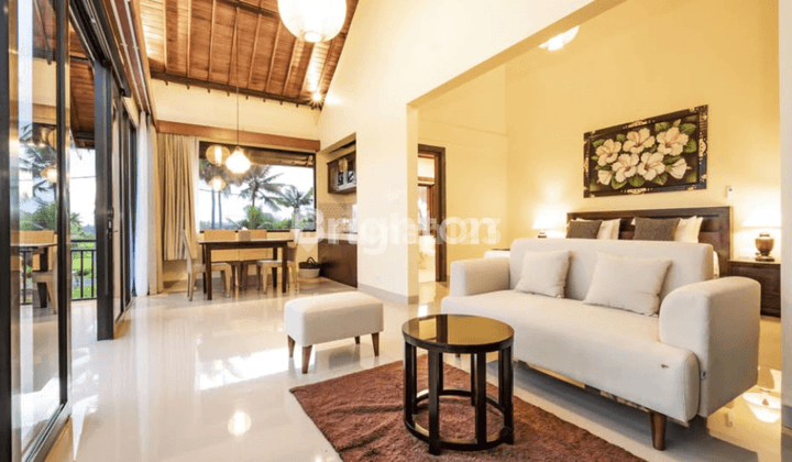 Villa Rice Field Front And Sunset View Balkon Ubud 1