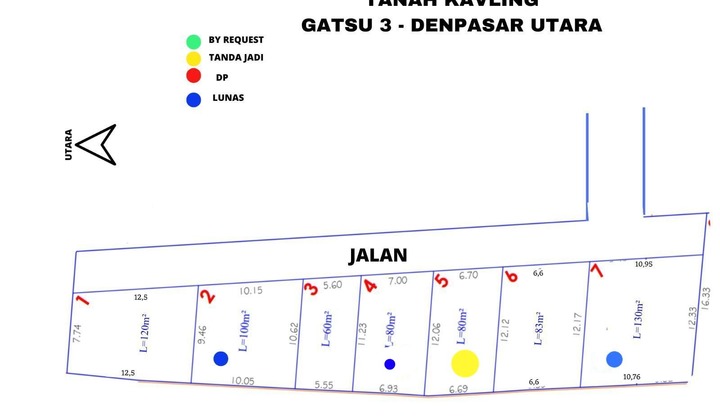 Dijual Tanah Strategis Jalan Noja, Denpasar Timur (215V) Dijual Tanah Strategis Jalan Noja, Denpasar Timur (215V)
