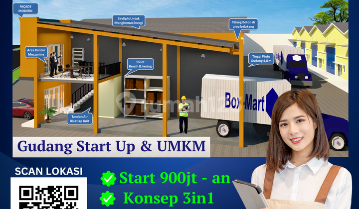 Gudang Ready Harga 900-Jtan, Lokasi Strategis, Driyorejo, Gresik - Casa Krikilan