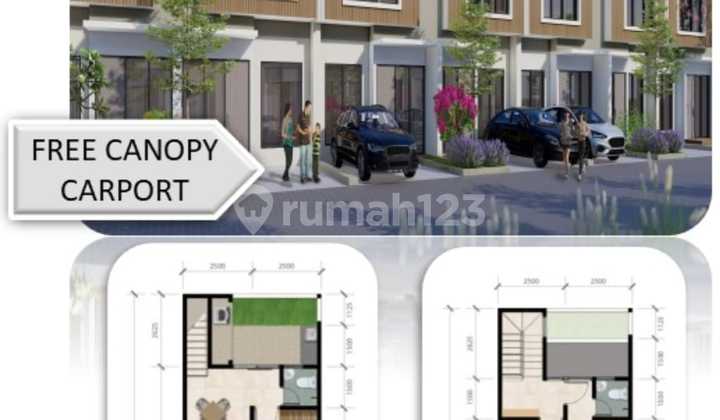 Two-Story Cimanggis Tapos House with Certificate, Best Quality Housing.