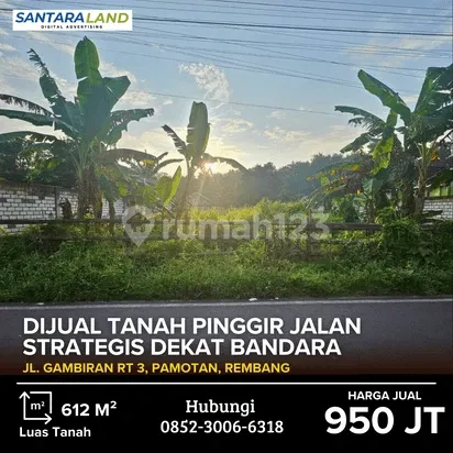 FOR SALE: STRATEGIC ROADSIDE LAND NEAR THE AIRPORT