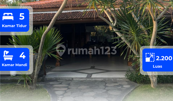 Dijual Tanah + Bangunan Villa  Kawasan Wisata Pantai Kedungu