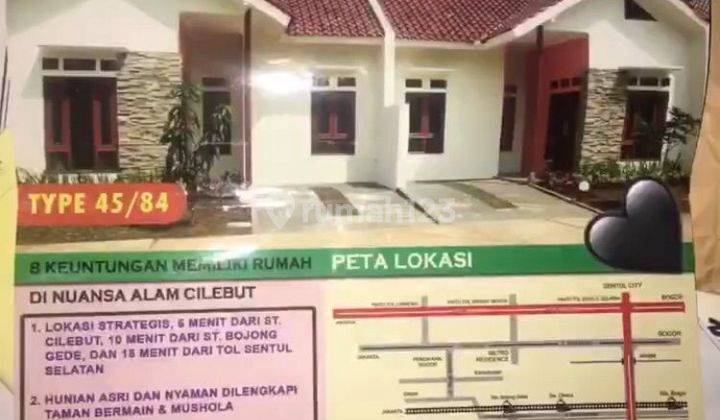 JUAL CEPAT RUMAH DAERAH CILEBUT! NEGO TIPIS. Lokasi Strategis 5 Menit ke Stasiun Bebas Banjir Lingkungan Nyaman dan Asri 2