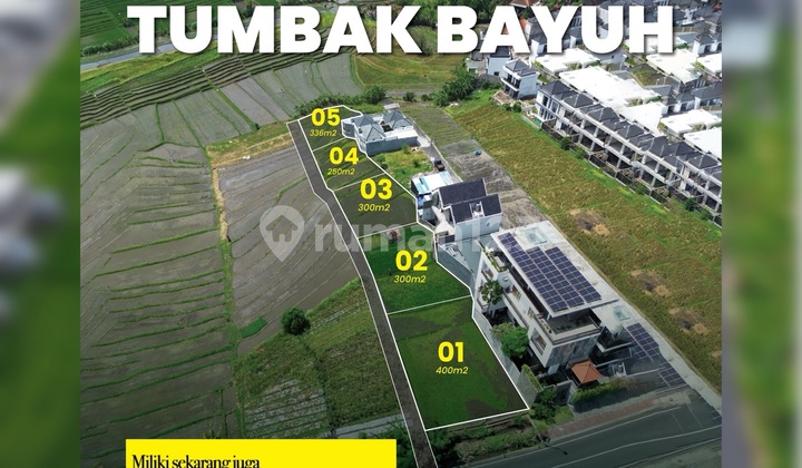 Tanah Pinggir Jalan Raya Utama Tumbakbayuh Pererenan 