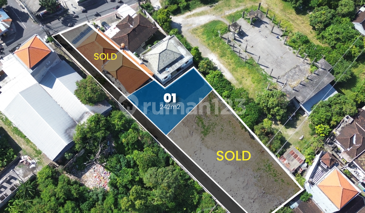 Tanah Zona Kuning Dekat Jalan Utama Area Denpasar Dekat Kerobokan