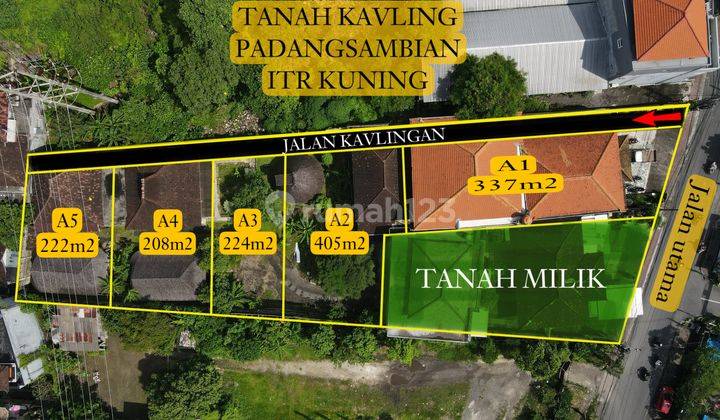 Buc Tanah Pingir Jalan Raya Denpasar Barat Tanah di Jl. Gn. Tangkuban Perahu, Padangsambian Klod, Kec. Denpasar Bar., Kota Denpasar, Bali, Padangsambian  2