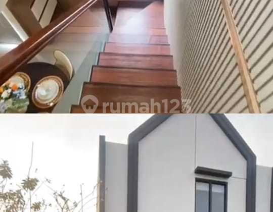 RUMAH 1 LANTAI SERASA 2 LANTAI GAYA SKANDIVIAN HARGA 500 JT-AN CIKARUT