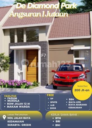 Promo Rumah De Diamond Park Kedamean, Bayar 1 Juta Langsung Proses KPR 2