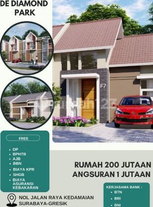 Promo Rumah De Diamond Park Kedamean, Bayar 1 Juta Langsung Proses KPR 1