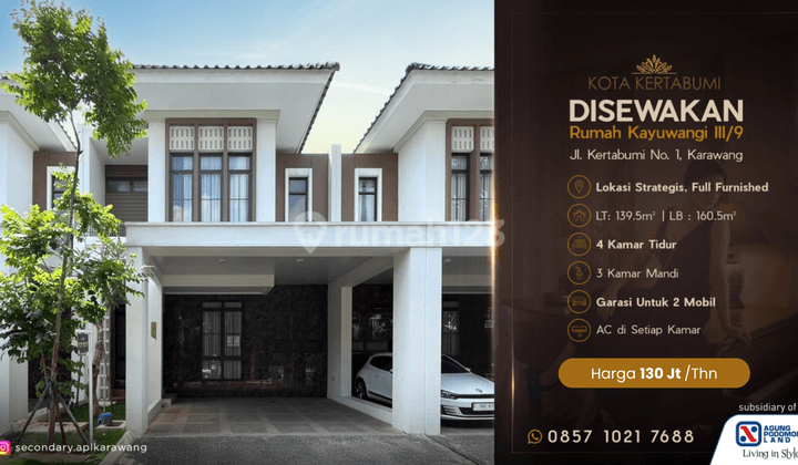 SEWA RUMAH FULL FURNISHED DI PUSAT KOTA KARAWANG 1