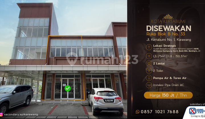 RUKO SIAP PAKAI DI PUSAT KOTA KARAWANG