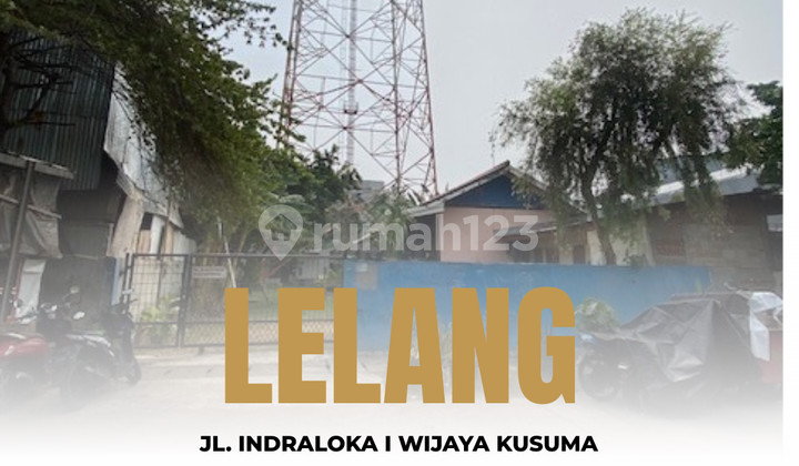 Dilelang Rumah dengan Tanah Luas di Grogol 2