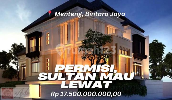 Rumah Sultan Bisa Parkir PESAWAT | Menteng Bintaro Jaya