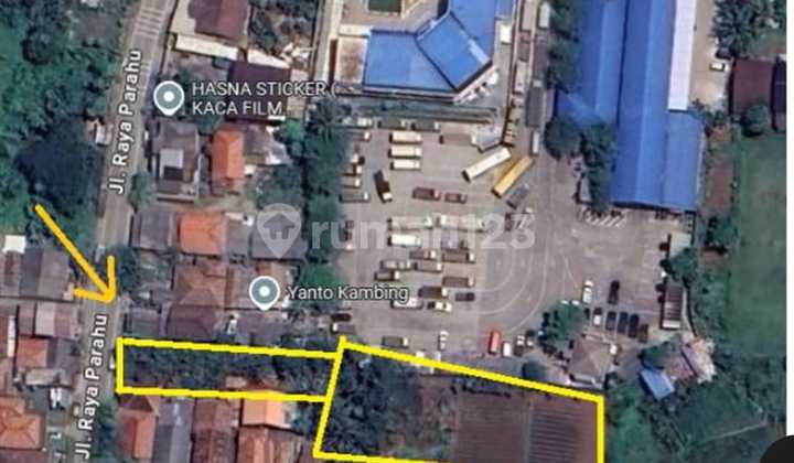 Tanah Kavling di jalan raya parahu Sebelah dishub Tangerang