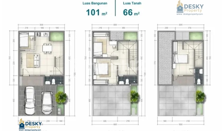 Vara 3 Lantai Cluster Navara Kota Harapan Indah Di Timur Jakarta 2