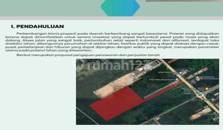 Land for Sale in the Banjarmasin Area, South Kalimantan