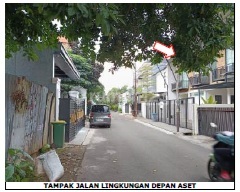 Aset Lelang, Rumah Kondisi Bagus, Cocok untuk Guesthouse, di Jl. Zamrud Cilandak Luas Tanah 237 M2