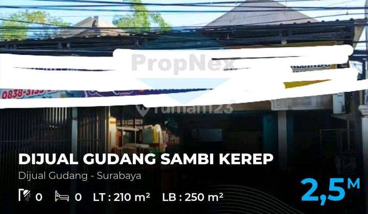 Dijual Gudang Sambikerep, Surabaya Siap Pakai 1