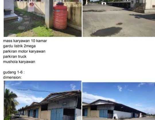 FOR SALE LAND + WAREHOUSE LOCATION TANGERANG BANTEN