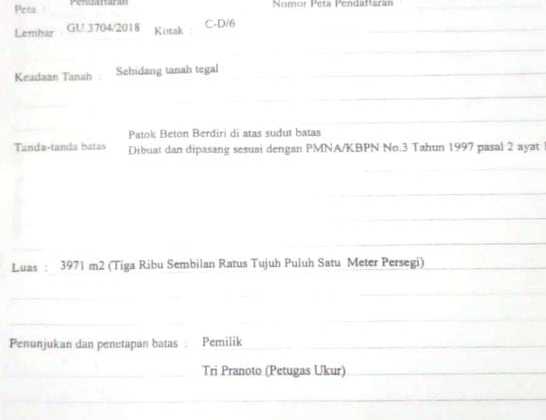 Industrial Zone Land Location Sragen Area 65870M2