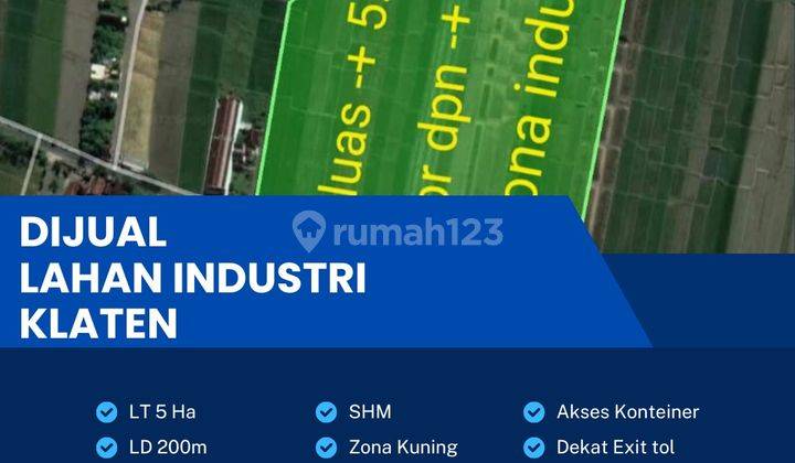 Dijual lahan industri Klaten Lokasi Strategis 5 Ha Bu! 2