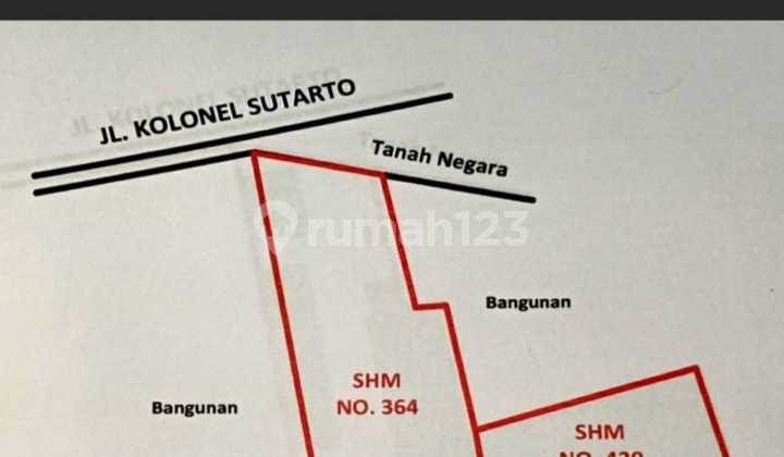 Dijual gudang plus kantor lokasi Jebres Surakarta luas 2039m 