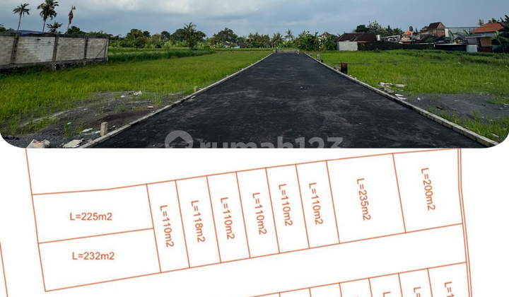 main road land in Pering Gianyar with an 8-meter road width, near the beach main road land in Pering Gianyar with an 8-meter road width, near the beach
