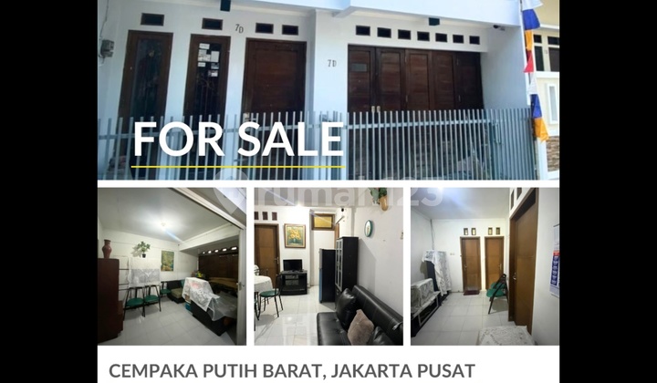 For Sale: 2-Storey Ready-to-Occupy House on Jl Cempaka Putih Barat, Central Jakarta