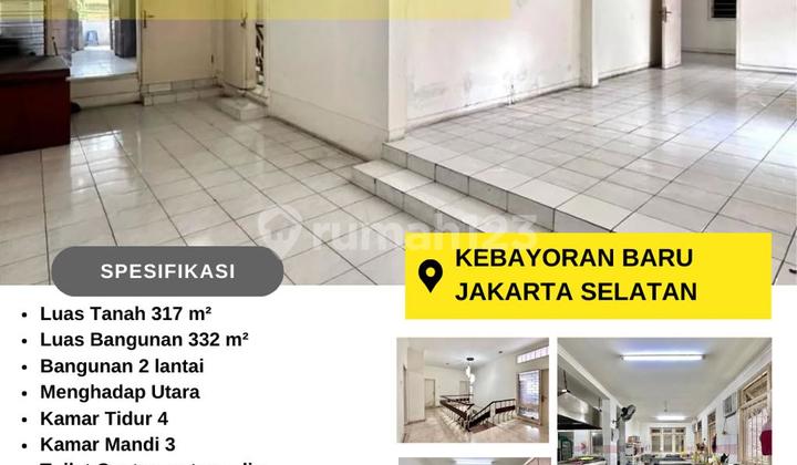 For Sale Well-Maintained Old House in Premium Location Kebayoran Baru, Building Already Modified for Business