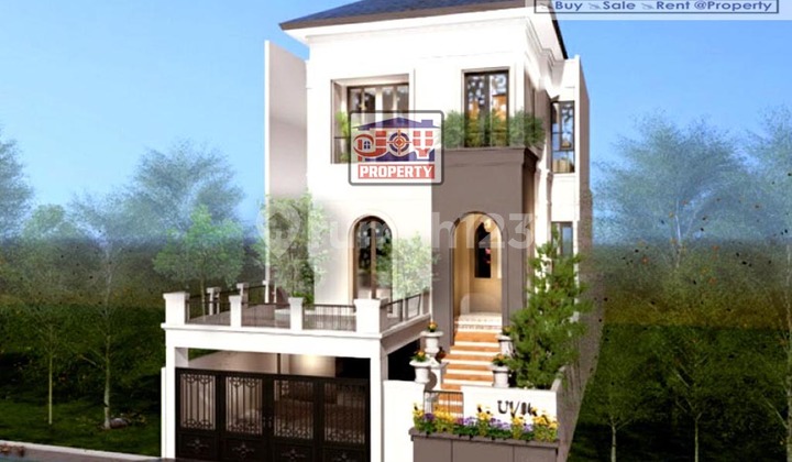 Rumah Modern Classic Cluster Aman Asri Intercon Jakarta Barat