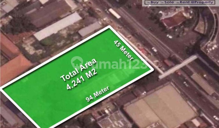Tanah Komersil Strategis 4241 m2 Dibawah Njop Senen Jakarta Pusat