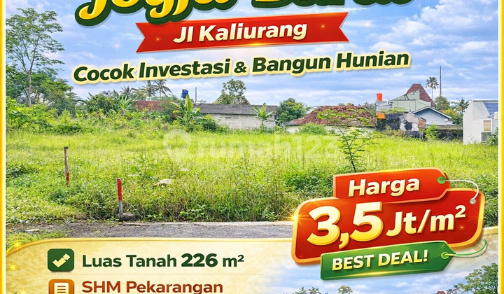 Tanah Jogja Kaliurang Lahan Matang SHM Ready Siap Balik Nama